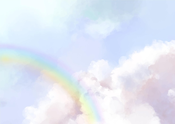 Gratis Vector handgeschilderde aquarel pastel hemelachtergrond