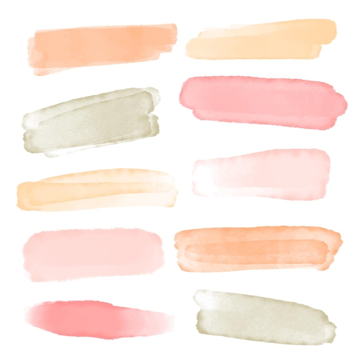 Gratis Vector handgeschilderde aquarel vlekken