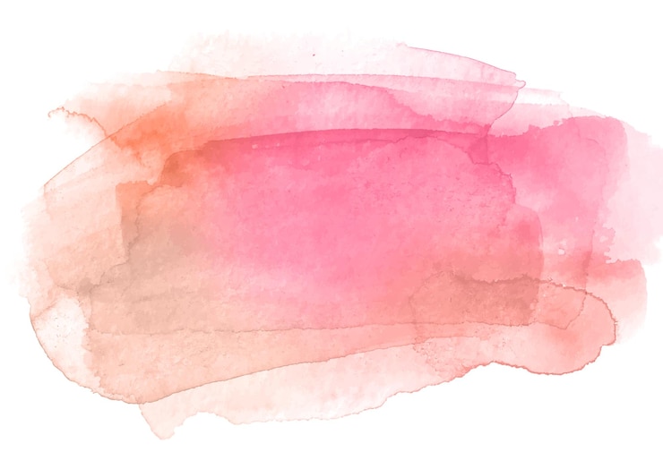 Gratis Vector handgeschilderde aquarelstreep in roze tinten