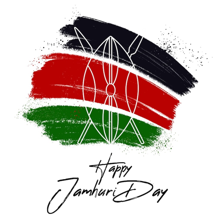 Gratis Vector handgeschilderde jamhuri-dag