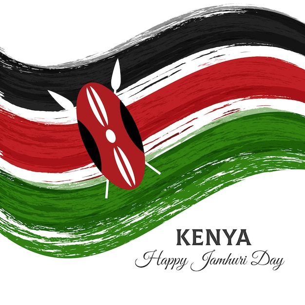 Gratis vector handgeschilderde jamhuri-dag