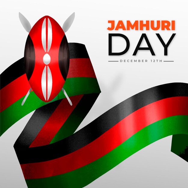 Handgeschilderde jamhuri-dag