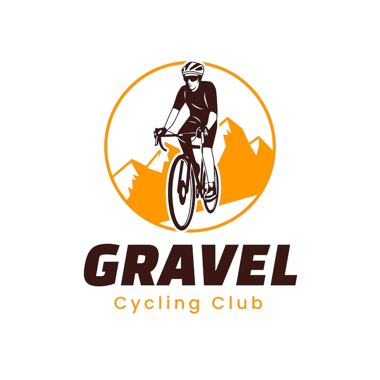 Gratis Vector handgetekend fietslogo