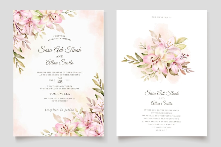 Gratis Vector handgetekende achtergrond en frame bloemdessin
