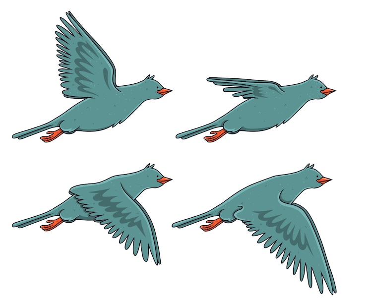 Gratis Vector handgetekende animatieframes elementenset