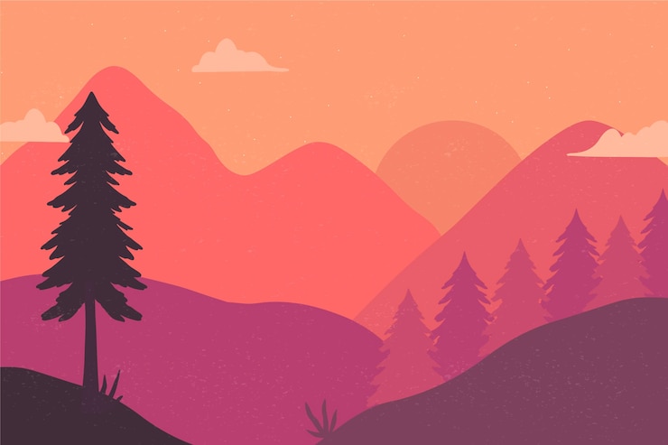 Gratis Vector handgetekende avontuur achtergrond