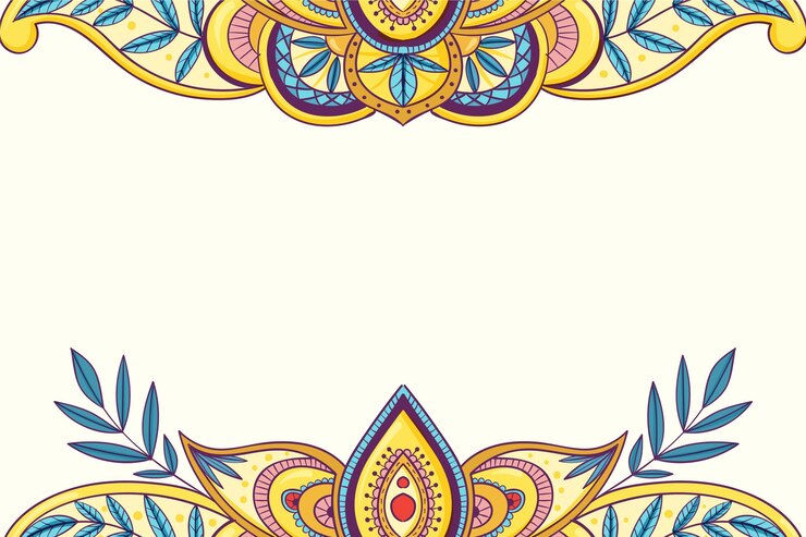 Gratis Vector handgetekende boho-achtergrond