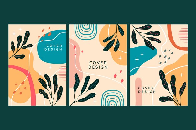 Handgetekende boho covers-collectie