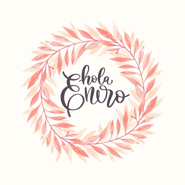 Handgetekende enero-belettering