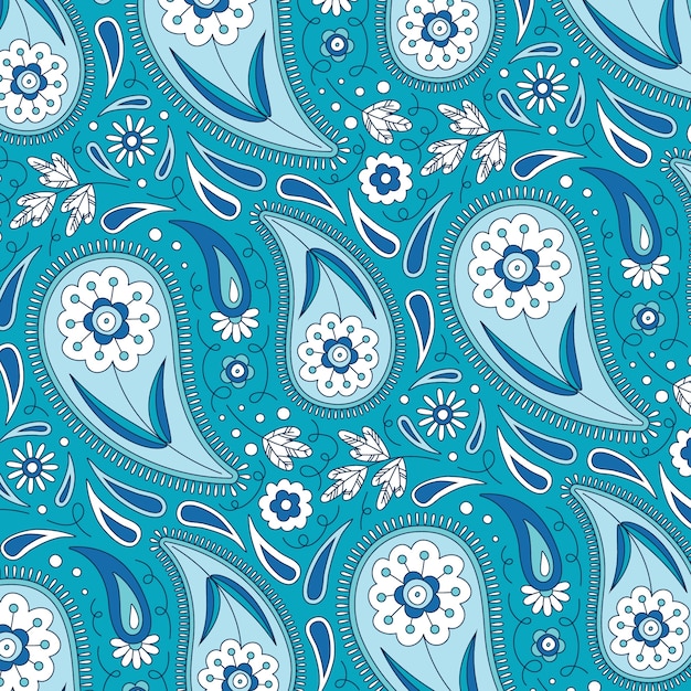 Gratis vector handgetekende illustratie met paisley-patroon