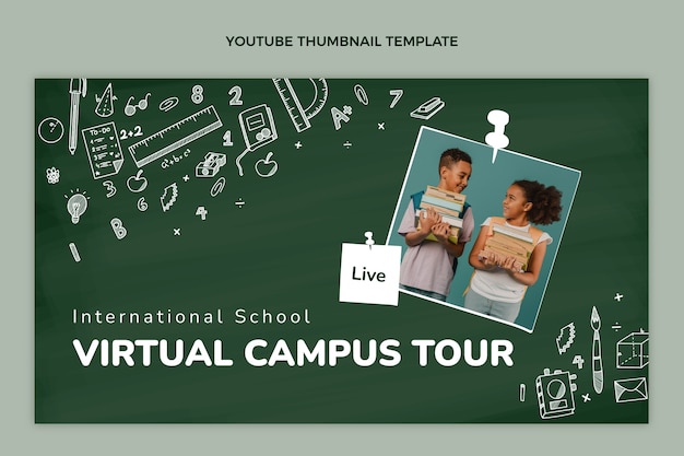 Handgetekende internationale school youtube thumbnail