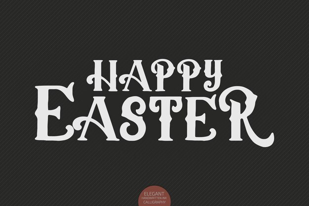 Gratis vector handgetekende letters happy easter