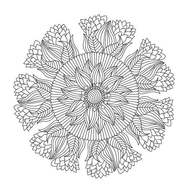 Handgetekende mandala