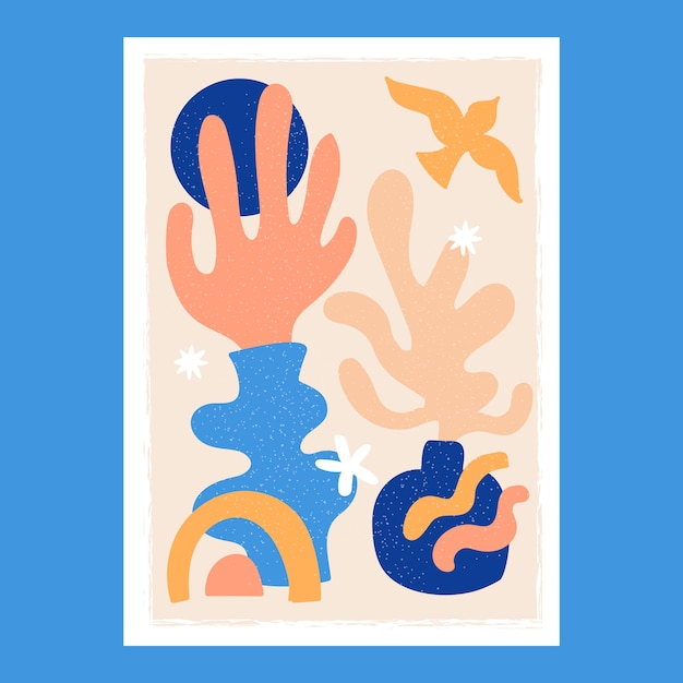 Handgetekende matisse-stijlillustratie