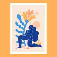 Gratis vector handgetekende matisse-stijlillustratie