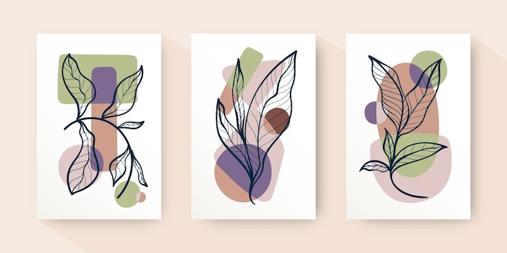 Gratis Vector handgetekende minimale handgetekende coverscollectie