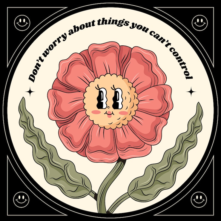 Gratis Vector handgetekende positieve vibes illustratie