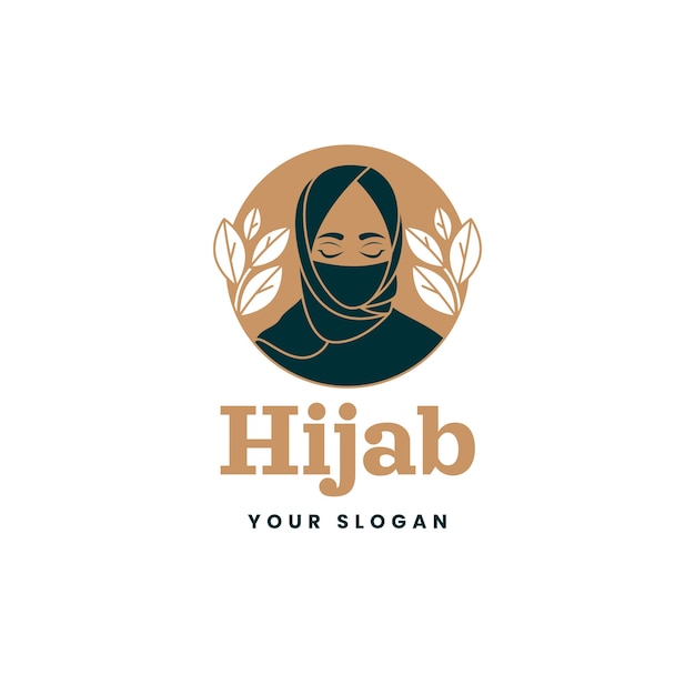 Handgetekende sjaal logo ontwerp