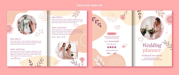 Handgetekende weddingplanner-brochure