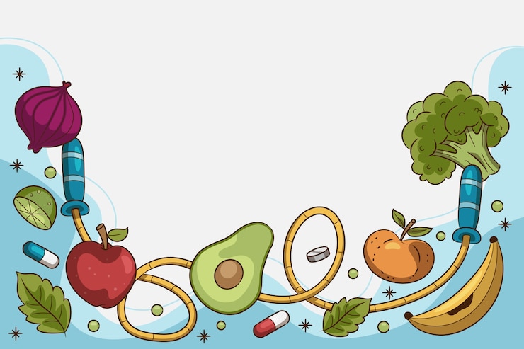 Gratis Vector handgetekende wereldgezondheidsdag achtergrond