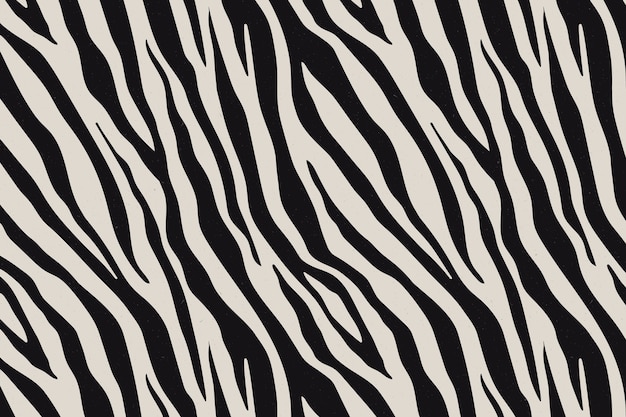 Handgetekende zebraprint patroon achtergrond