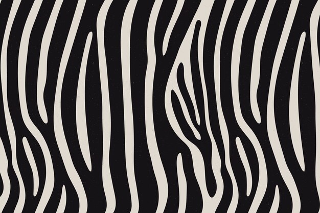 Handgetekende zebraprint patroon achtergrond