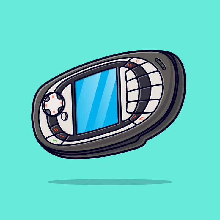 Gratis Vector handphone cartoon vector icon illustratie technologie object icon geïsoleerde platte vector