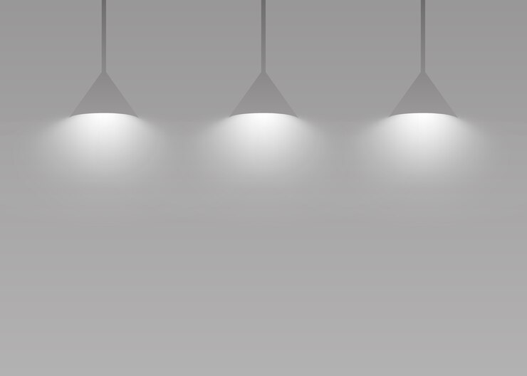Gratis Vector hanglamp op grijs