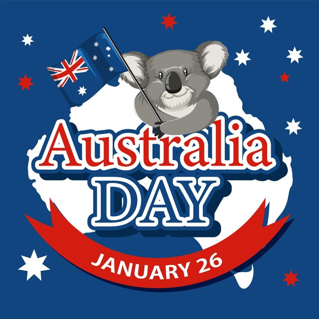 Happy Australia day banner