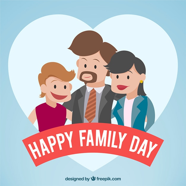 Happy family day background