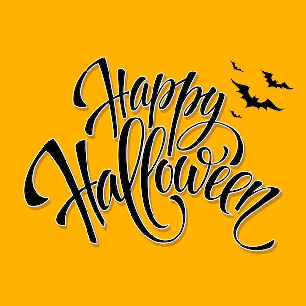 Happy Halloween bericht ontwerp achtergrond. Vectorillustratie EPS 10