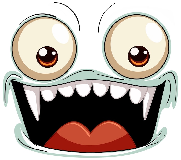 Gratis Vector happy monster cartoon personage