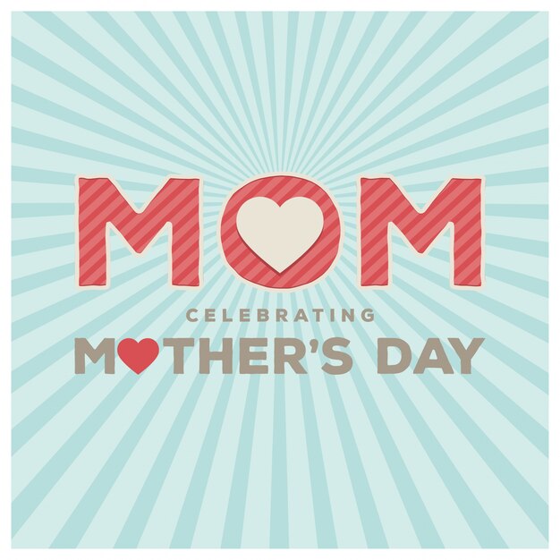 Happy Mother Day Lettering Handgemaakte kalligrafie vector illustratie Moeder dagkaart