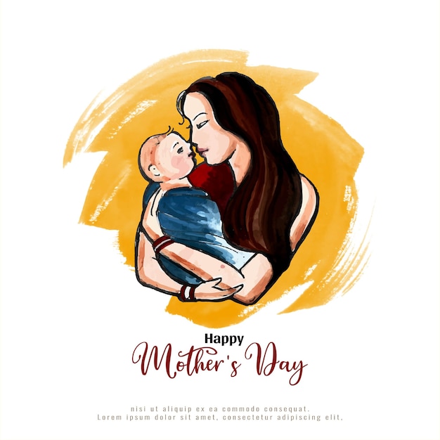 Happy mother's day event viering geluk achtergrondontwerp