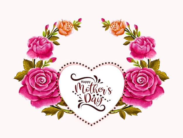 Happy mother's day viering bloem begroeting achtergrond