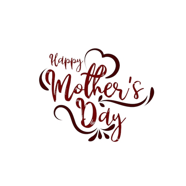 Happy Mothers day moderne tekst ontwerp decoratieve achtergrond