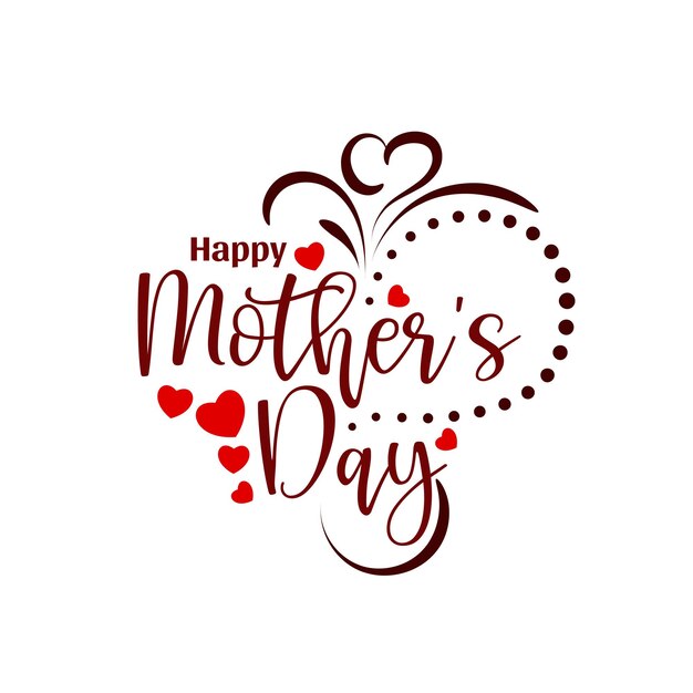 Happy Mothers day mooie tekst ontwerp achtergrond