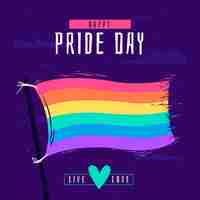Gratis vector happy pride day vlag