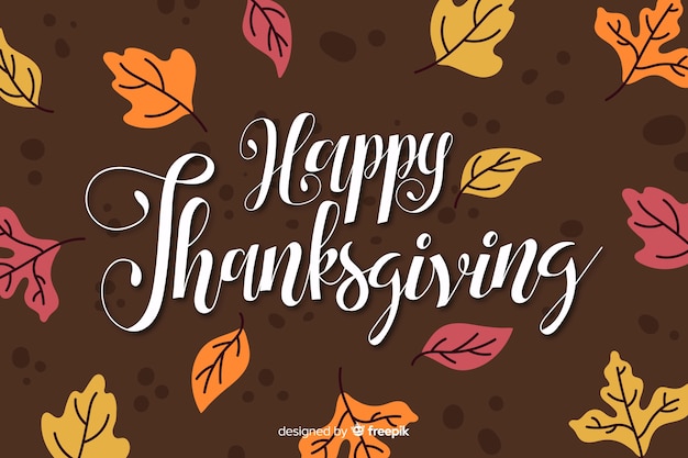 Happy thanksgiving belettering