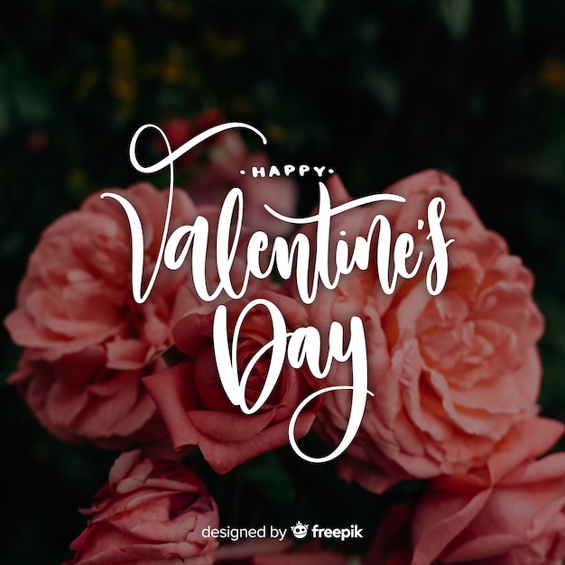 Happy valentijnsdag belettering