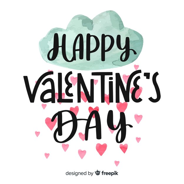 Happy Valentijnsdag belettering