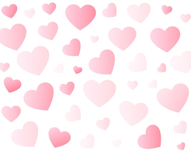 Gratis vector happy valentijnsdag mooie hart patroon achtergrond