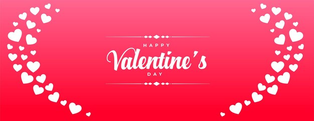 Gratis vector happy valentijnsdag viering banner