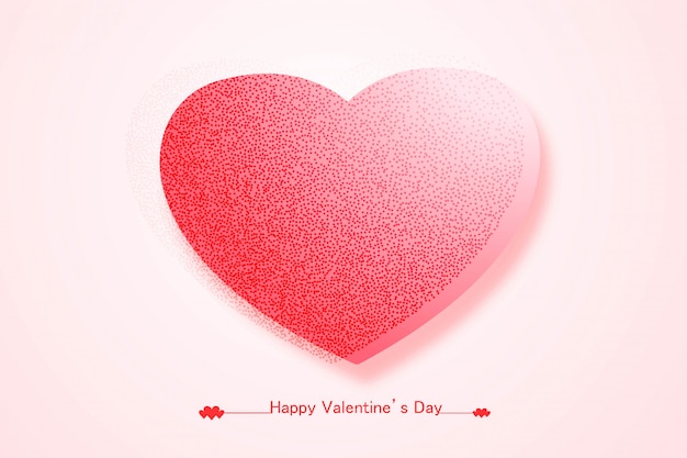 Happy Valentijnsdag wenskaart met harten
