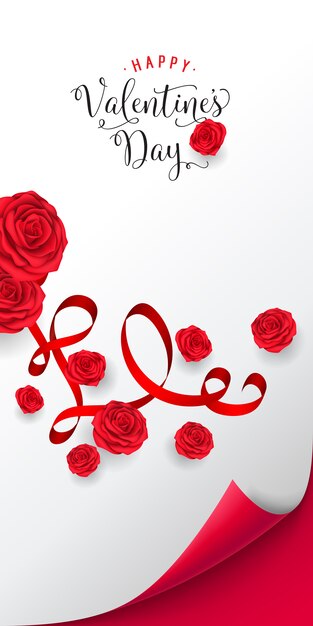 Happy Valentine Day belettering. Heldere inscriptie