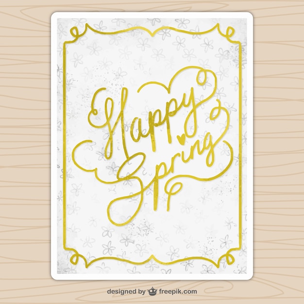 Gratis vector happy valentine kaart in vintage stijl