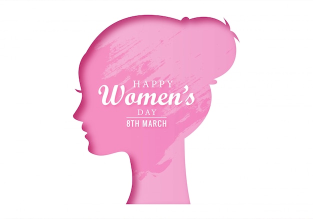 Happy Women's Day vieringen concept kaart ontwerp