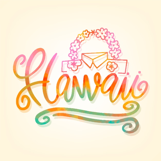 Hawaii stad belettering