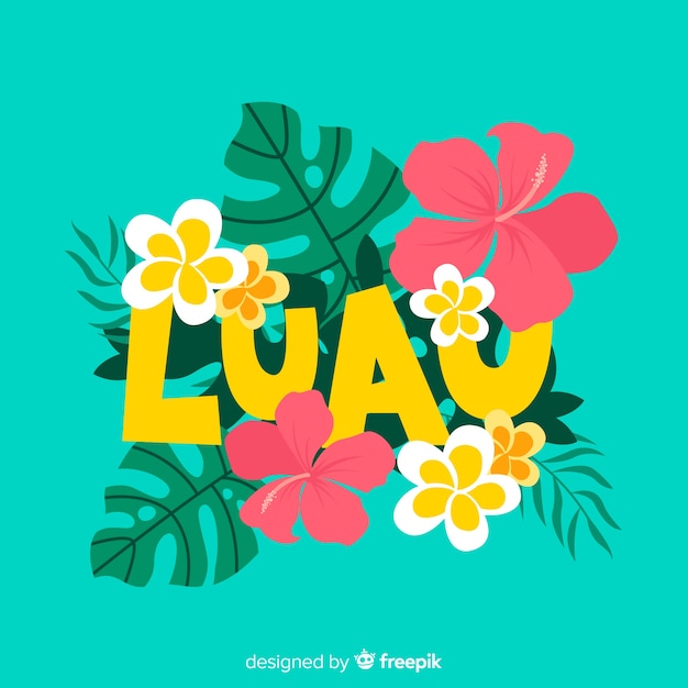 Hawaiiaanse luauachtergrond