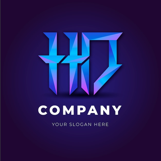hd monogram logo sjabloon